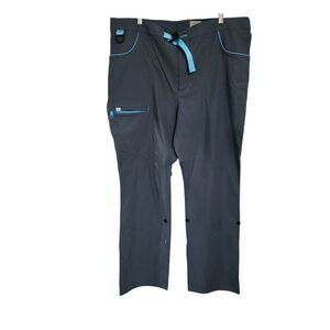 Alpine Parrot Ponderosa Pants 16 Gray Blue Gorp Granola Hiking Cargo